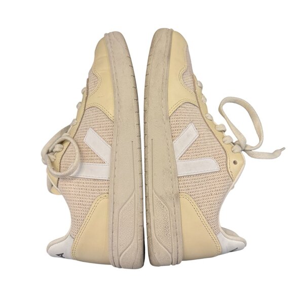 Veja V-10 J-Mesh Jute White Leather Women's Sneakers, Size 6 - Picture 7 of 9